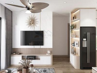 Cho thuê căn hộ 3 phòng ngủ The Miami Vinhomes Smart City, DT 86m2, thiết kế nội thất sang trọng